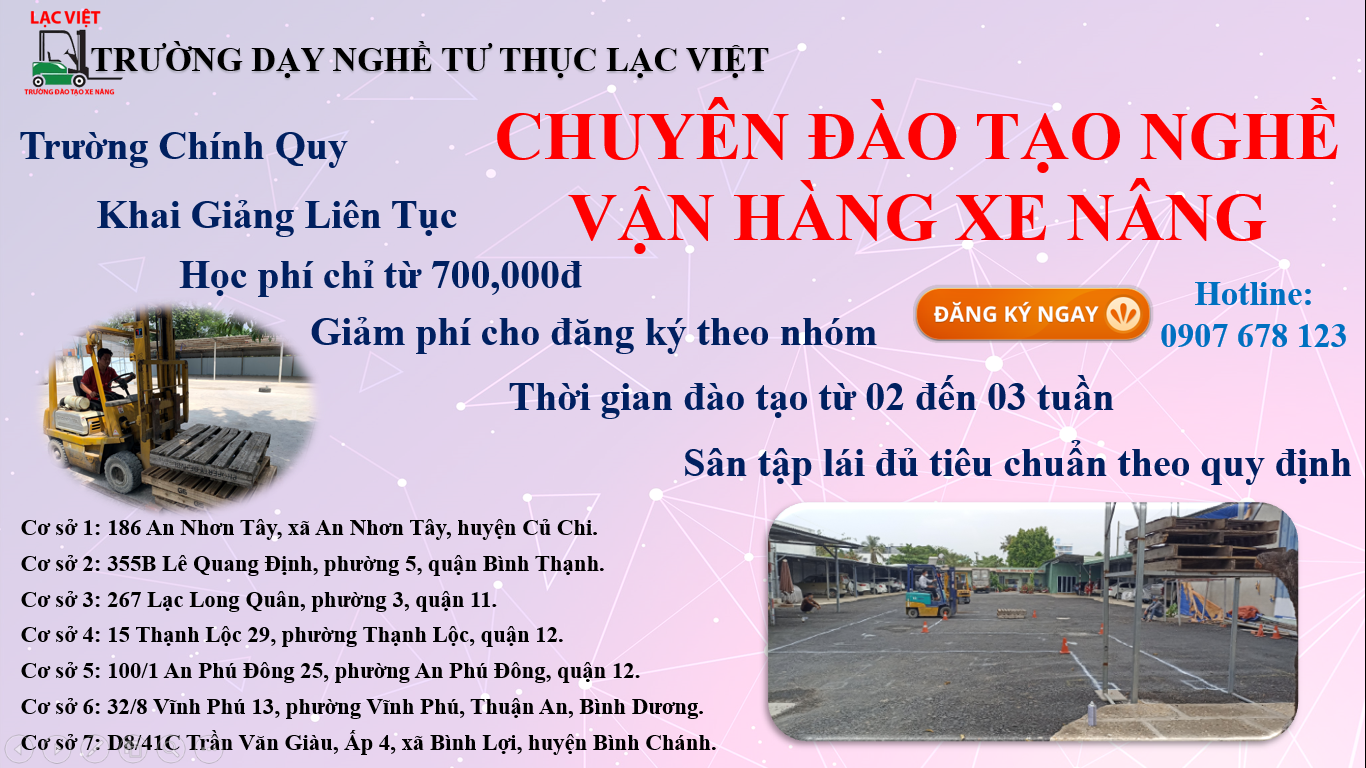 THI CHỨNG CHỈ BẰNG LÁI XE NÂNG HÀNG – BẬC 2